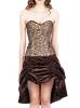 Robe corset steampunk marro...